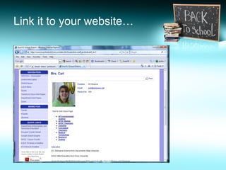 Link it to your website… 