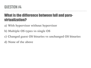 IoT, SDN and Virtualization Meetup - Quiz Questions | PDF