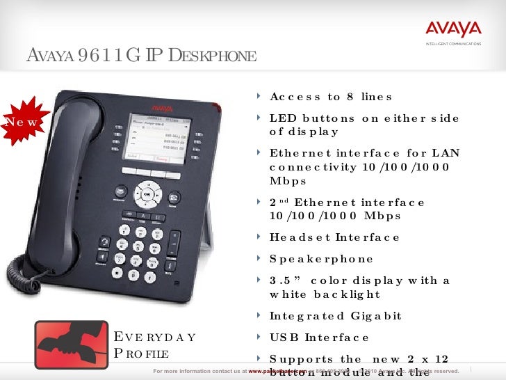 Avaya 9600 Series IP Deskphones by PacketBase