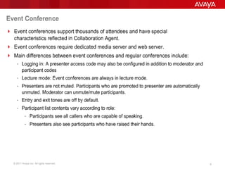 © 2011 Avaya Inc. All rights reserved. 6
 