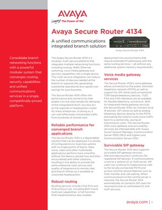 Avaya secure router | PDF