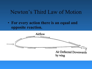 Newton’s Third Law of Motion For every action there is an equal and opposite reaction . 