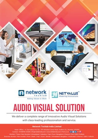 Audio Video Solution from Network Techlab India Ltd | PDF