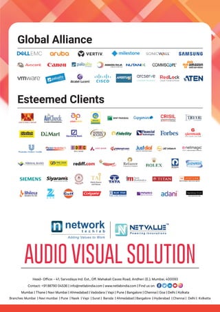 Audio Video Solution from Network Techlab India Ltd | PDF