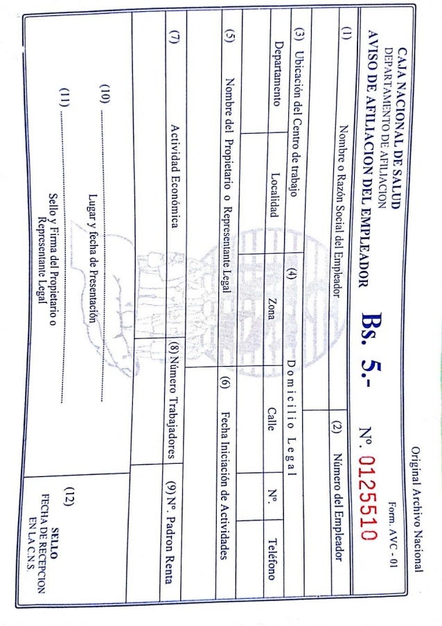 Avc 01 Caja Nacional De Salud Y Rc1 1a