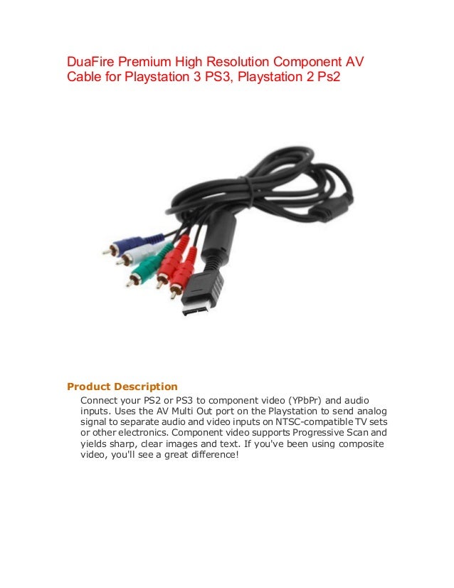 ps3 component av cable