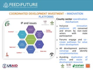 Accelerated Value Chain Development (AVCD) Dairy Component