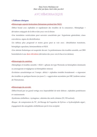 Avc HéMorragique