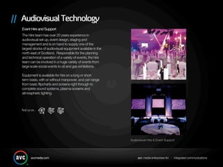 Audiovisual Hire & Event Support
 