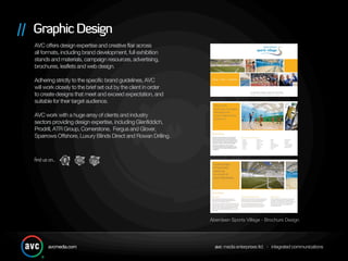 Aberdeen Sports Village - Brochure Design
 