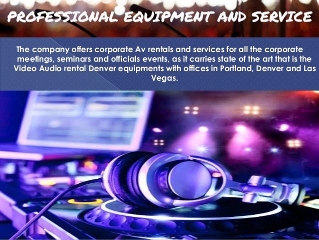 Avdenver Audio Visual Rental Denver