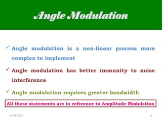 Comprehensive Overview of Angle Modulation: Principles, Types, and FM ...