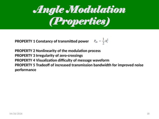 Comprehensive Overview of Angle Modulation: Principles, Types, and FM ...