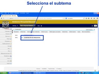 Selecciona el subtema
 