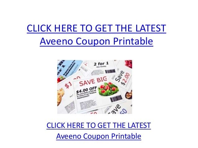 Aveeno Coupon Printable Aveeno Coupon Printable