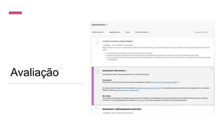 Avaliação
 