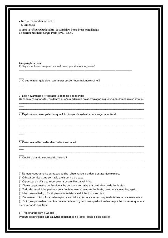 A velha contrabandista