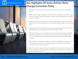 Avelo Airlines Name Change Correction Policy