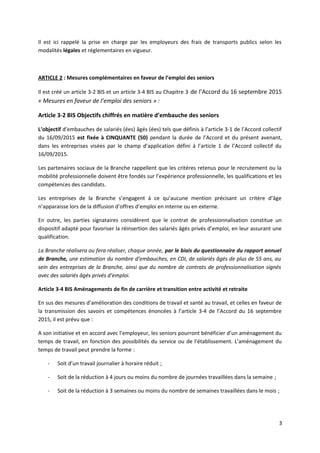 Il est ici rappelé la prise en charge par les employeurs des frais de transports publics selon les
modalités légales et ré...