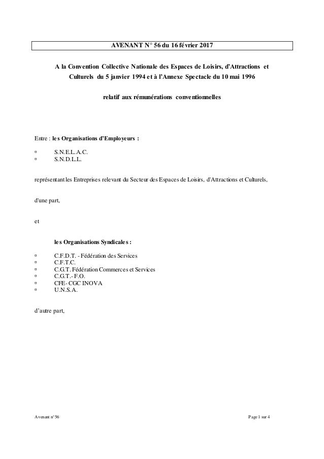Idcc 1790 Avenant Sur Les Salaires Dans La Ccn Des Espaces De Loisirs