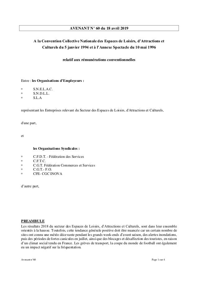 Idcc 1790 Avenant Salaires