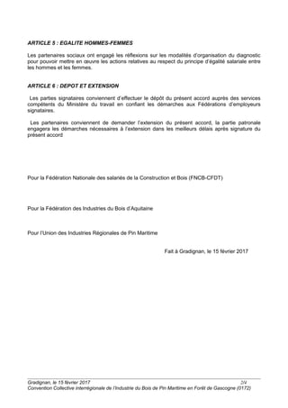 ARTICLE 5 : EGALITE HOMMES-FEMMES
Les partenaires sociaux ont engagé les réflexions sur les modalités d’organisation du di...