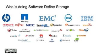 Who is doing Software Define Storage
 