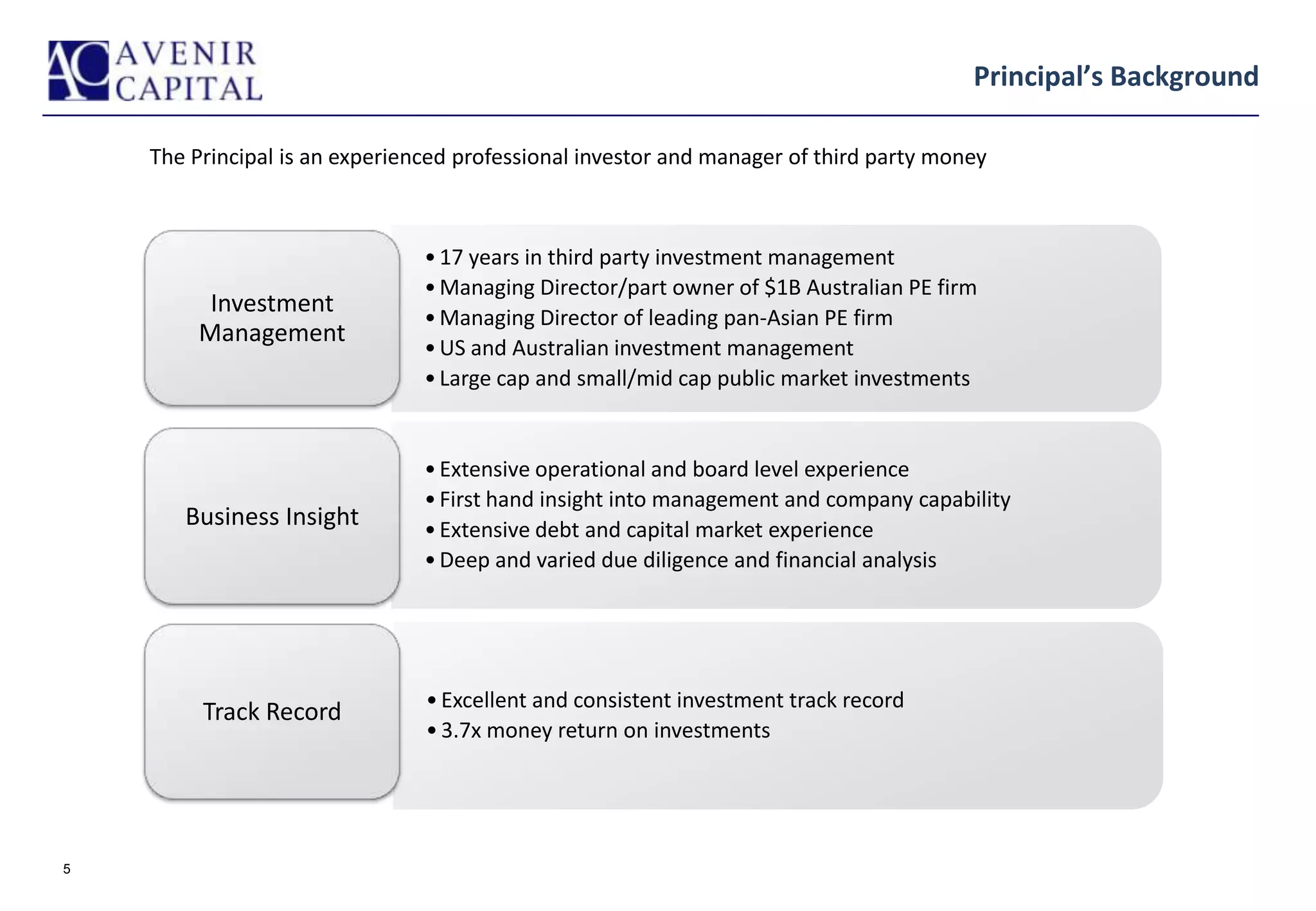Avenir Capital Value Fund | PPTX
