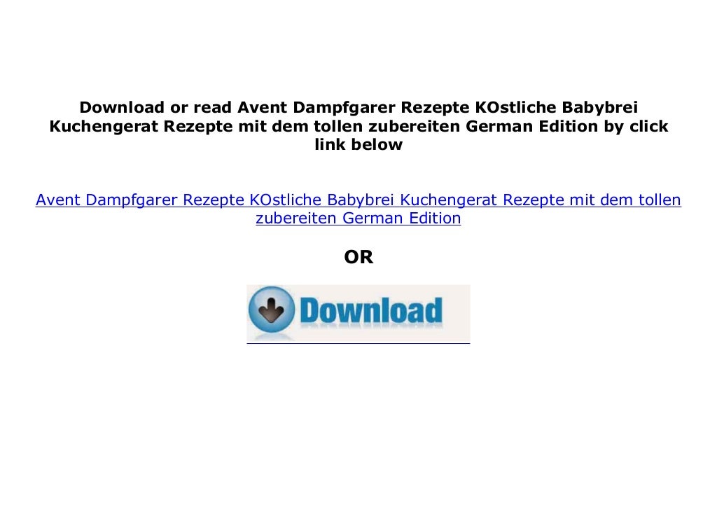 Audiobooks_$ library Avent Dampfgarer Rezepte KOstliche Babybrei