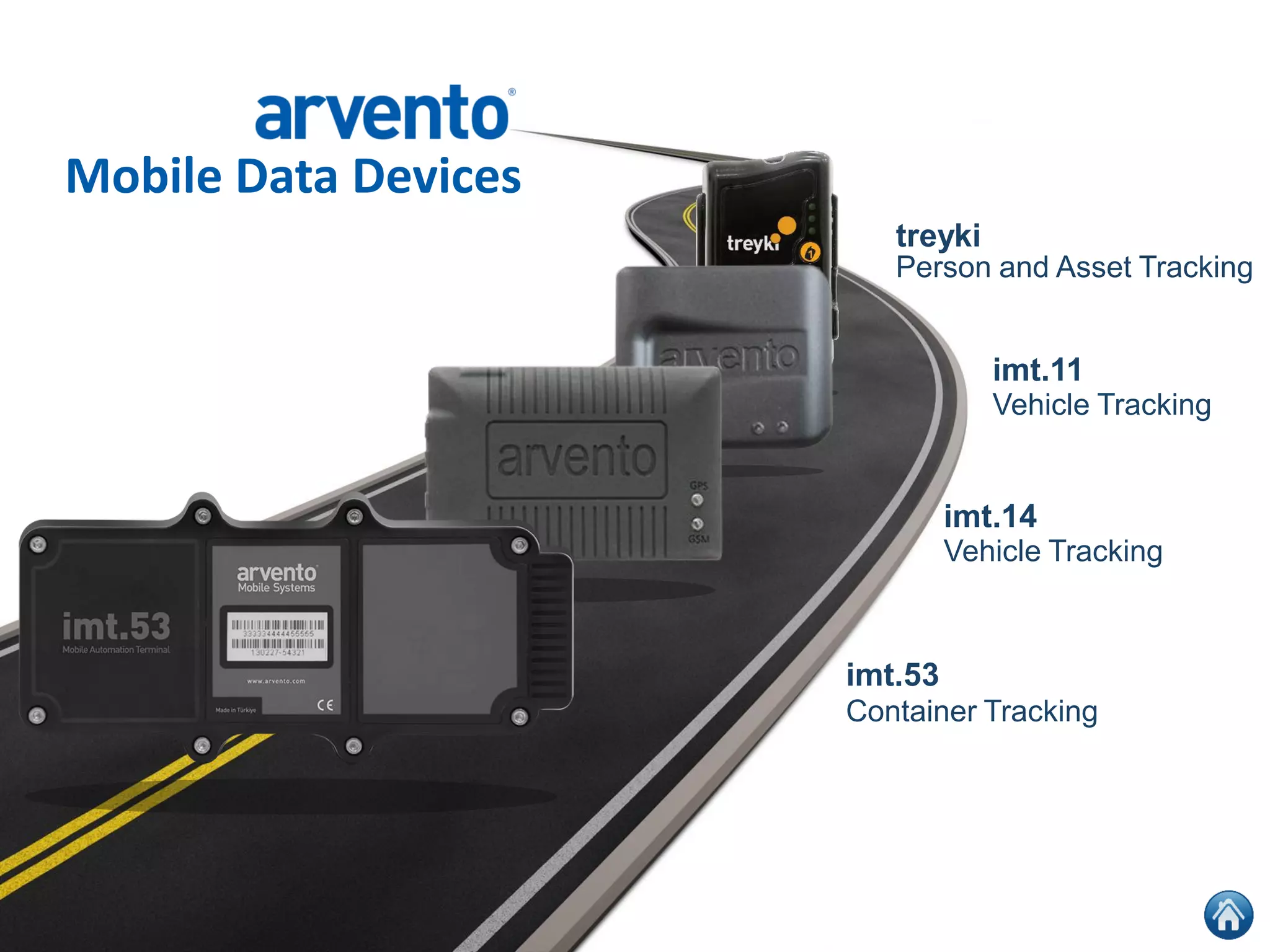 34
Mobile Data Devices
treyki
Person and Asset Tracking
imt.11
Vehicle Tracking
imt.14
Vehicle Tracking
imt.53
Container Tracking
 