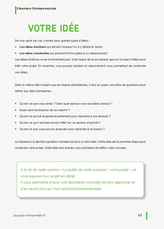 L Aventure Entrepreneuriale Guide Entrepreneuriat Et Entrepreneur