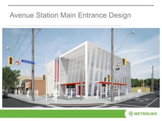 Avenue Station Main Entrance Design
 