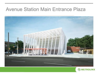 Avenue Station Main Entrance Plaza
 