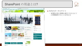  社内のポータルサイト
◦ 従業員が次の業務を素早く行えるよう
に情報提供することを考える
©2021 オフィスアイ株式会社 All rights reserved. 9
SharePoint の用途とは?
 