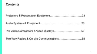 Introduction to AV Equipment | PDF