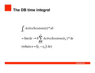 The DB time integral
 