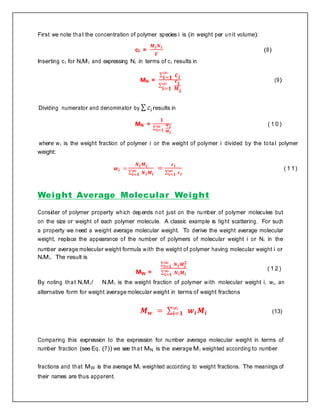 Average molecular weight of Polymer | DOCX