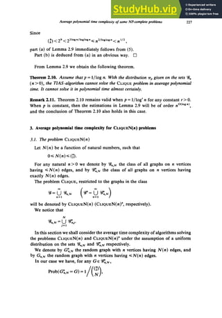 Average Polynomial Time Complexity Of Some NP-Complete Problems | PDF