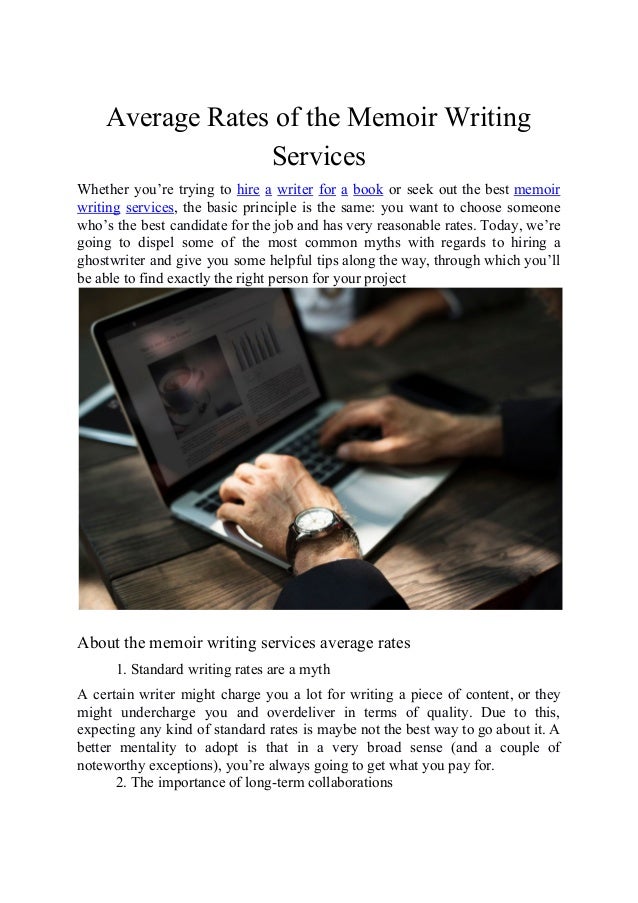 writing services rates