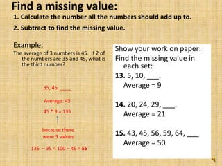 Averages | PPTX