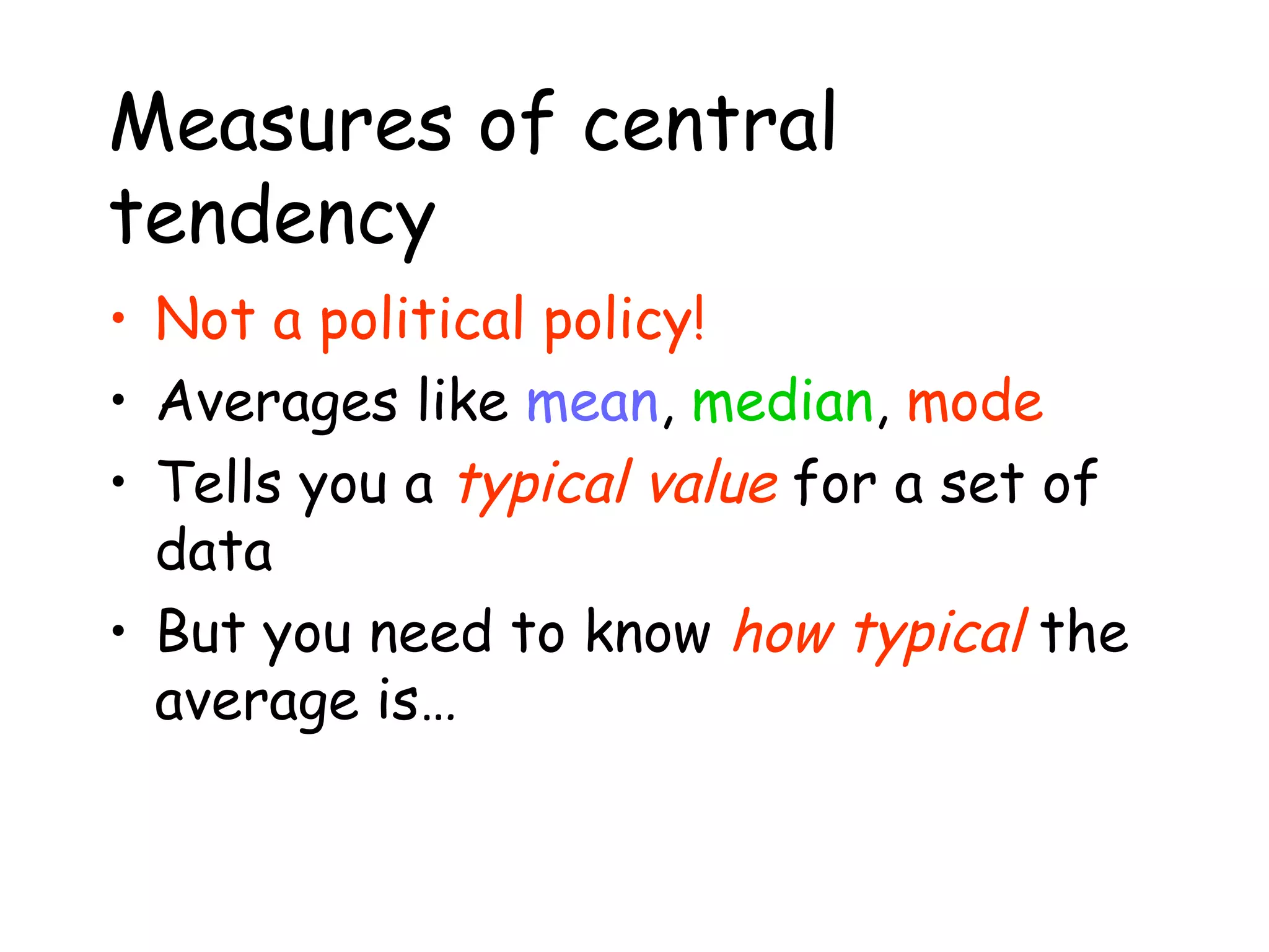 Averages And Spread | PPT