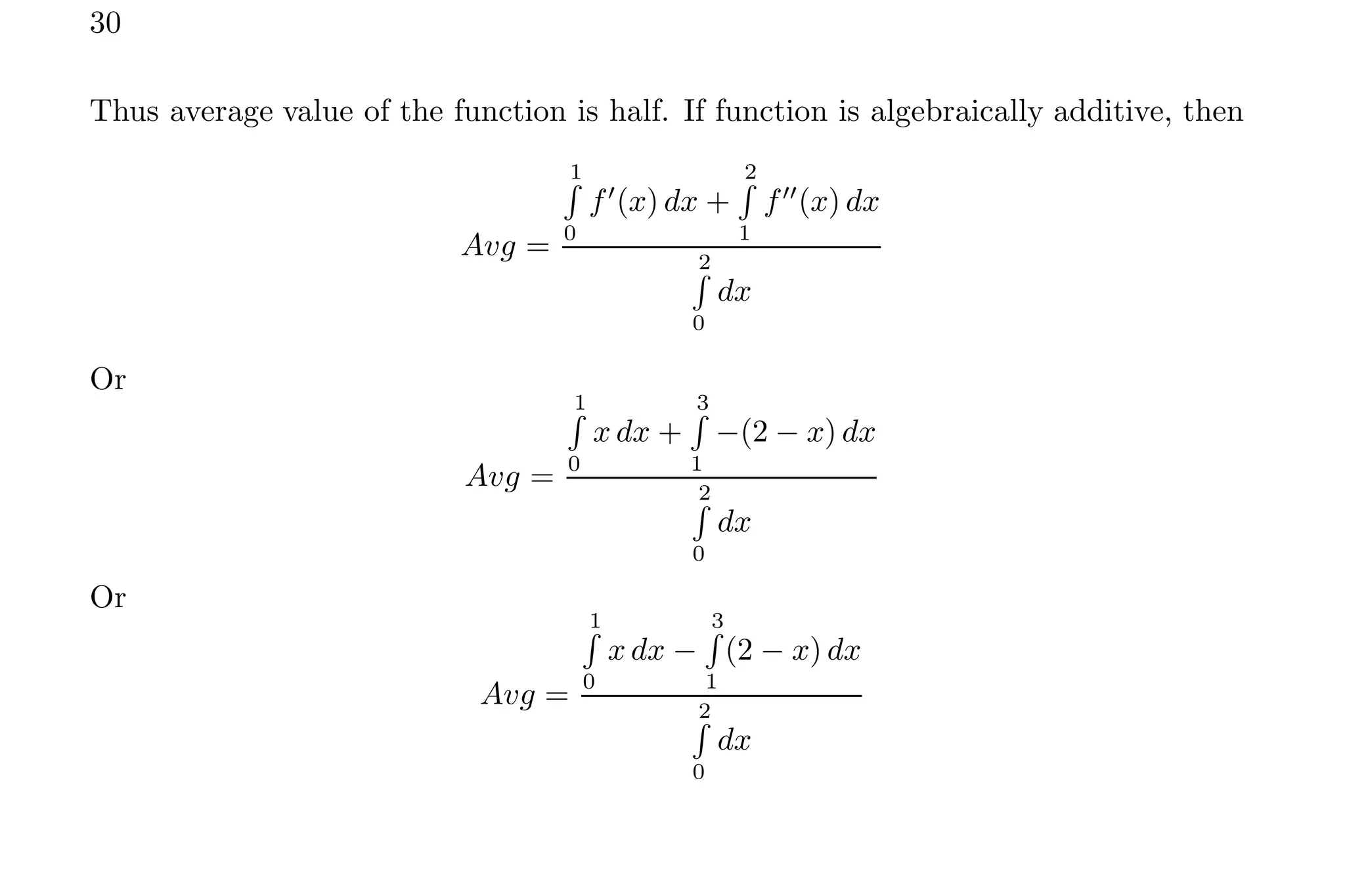 2
R
1
f(x) dx
 