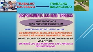 TRABALHO
EXCESSIVO
TRABALHO
BALANCEADO
 