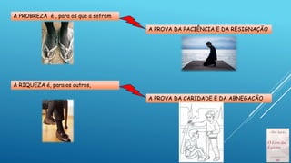 A PROBREZA é , para os que a sofrem
A PROVA DA PACIÊNCIA E DA RESIGNAÇÃO
A RIQUEZA é, para os outros,
A PROVA DA CARIDADE E DA ABNEGAÇÃO
 