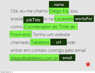 ESTRUTURAÇÃO SEMÂNTICA
Agora sabemos exatamente do que se trata cada conteúdo.
 
