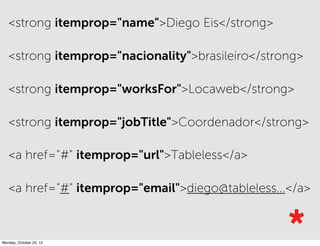 MAS...
Sabemos o que é cada elemento, mas ainda não temos como
entender do que se trata o conteúdo.
 