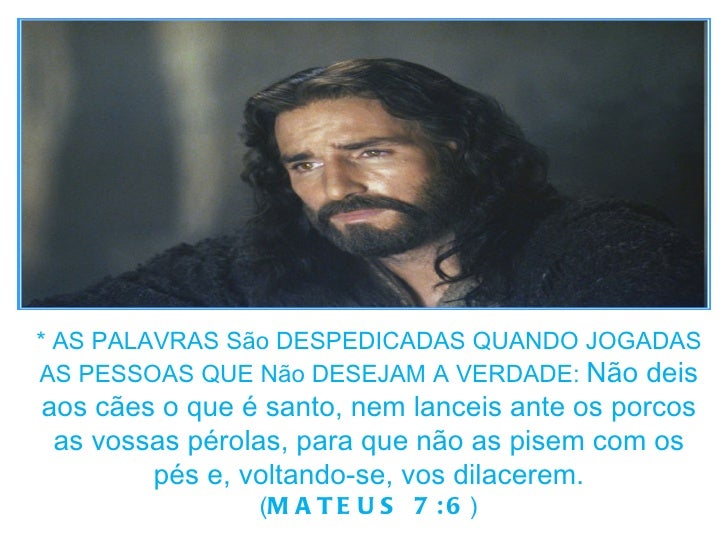 O Que Significa Não Deis Aos Cães As Coisas Santas