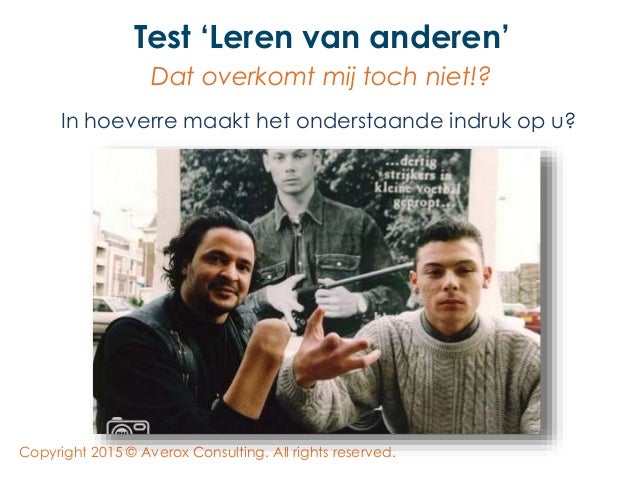 Averox Consulting test leren van anderen
