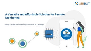 A Versatile and Affordable Solution for Remote
Monitoring
Finding a reliable and cost-effective solution can be a challenge!
UPDATING…
 