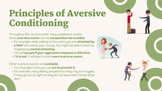 Aversive Conditioning: Escape and Avoidance Basics | PDF